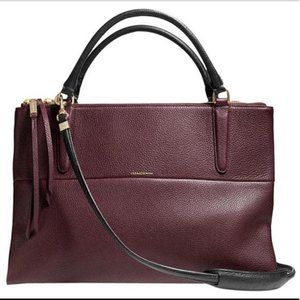Rare Coach Pebbled Leather Borough Bag